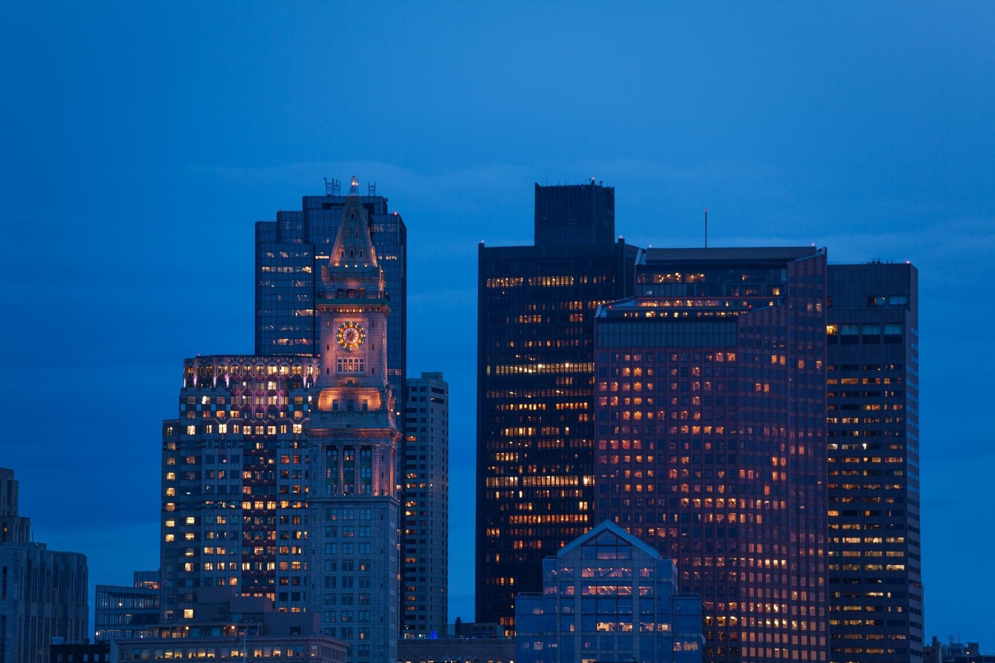 High-rise residential buildings at night: the construction ERCES coverage must reach